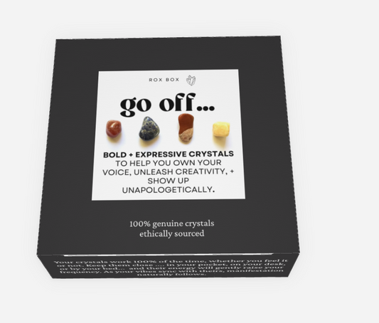 go off - crystals for creativity - cheeky gift funny gift