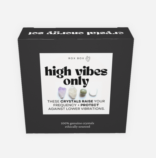 high vibes only - crystals for positivity + protection | cheeky metaphysical gift