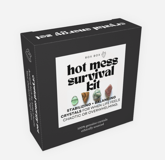 hot mess survival kit - crystals for balance | cheeky sarcastic funny gift