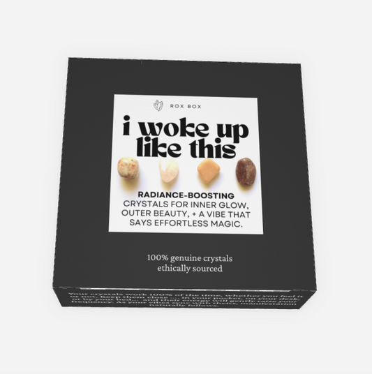 I woke up like this - crystals for beauty - cheeky gift funny gift set