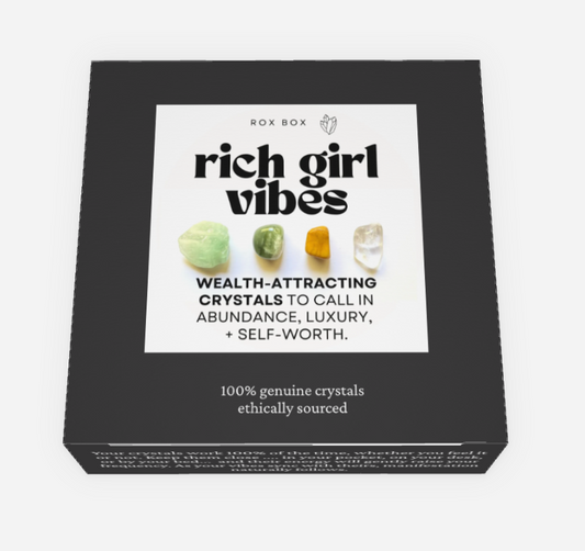 rich girl vibes - crystal gift for attracting wealth - cheeky gift funny gift