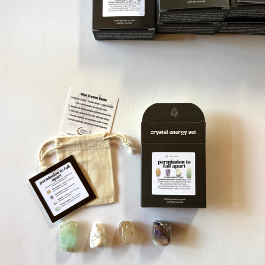 permission to fall apart - crystals for healing - grief gift wellness gift