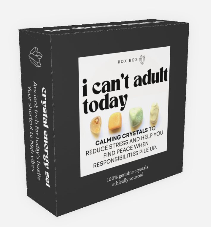 I can’t adult today - crystal gift for stress reduction | cheeky gift funny gift