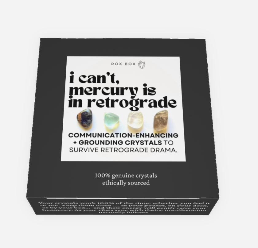 I can’t, mercury is in retrograde - crystals for communication | metaphysical gift