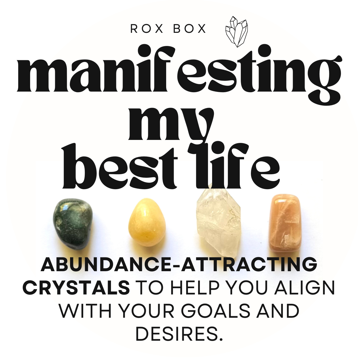 manifesting my best life - crystals for abundance - cheeky gift funny gift