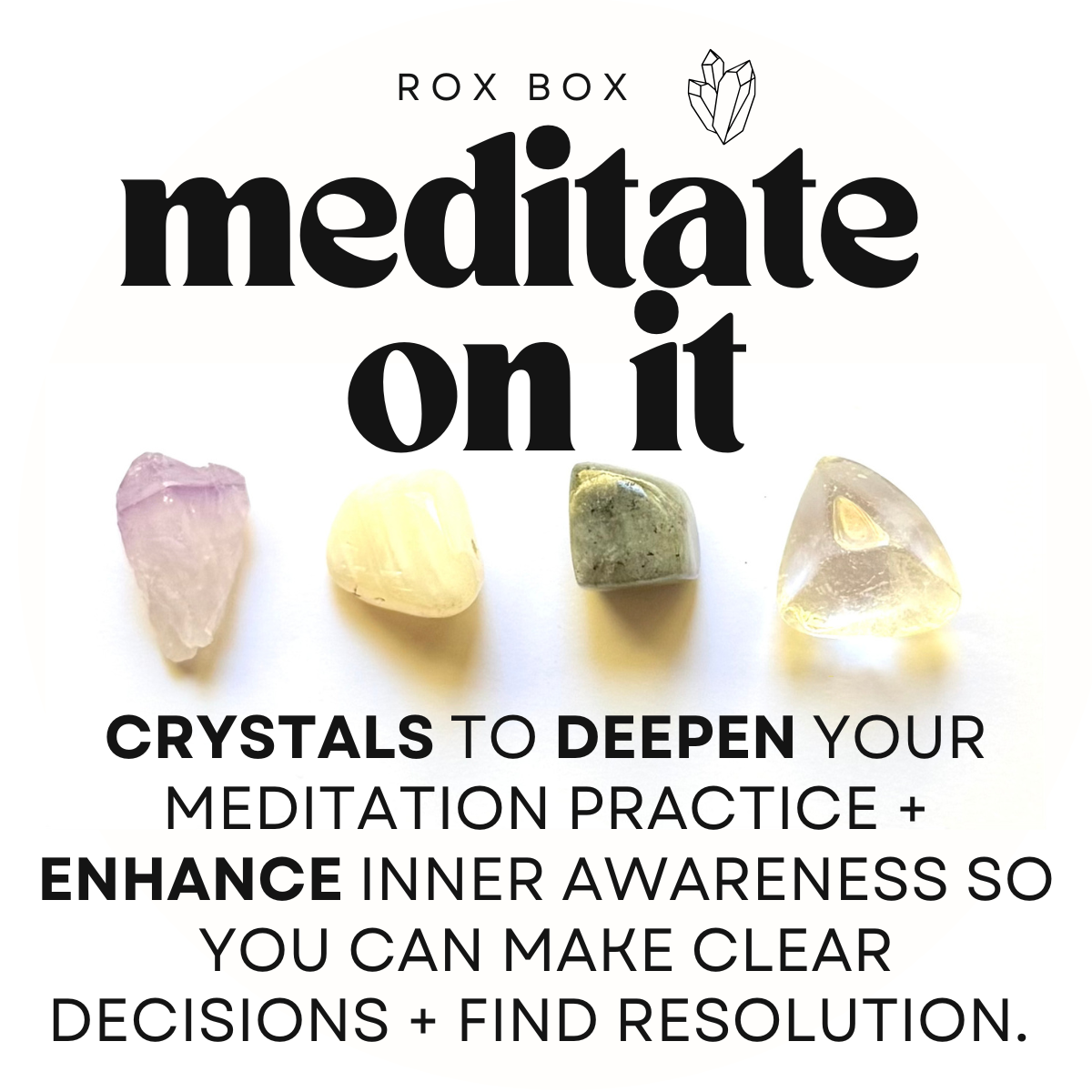 meditate on It - crystal gift for enhanced meditation - metaphysical gift