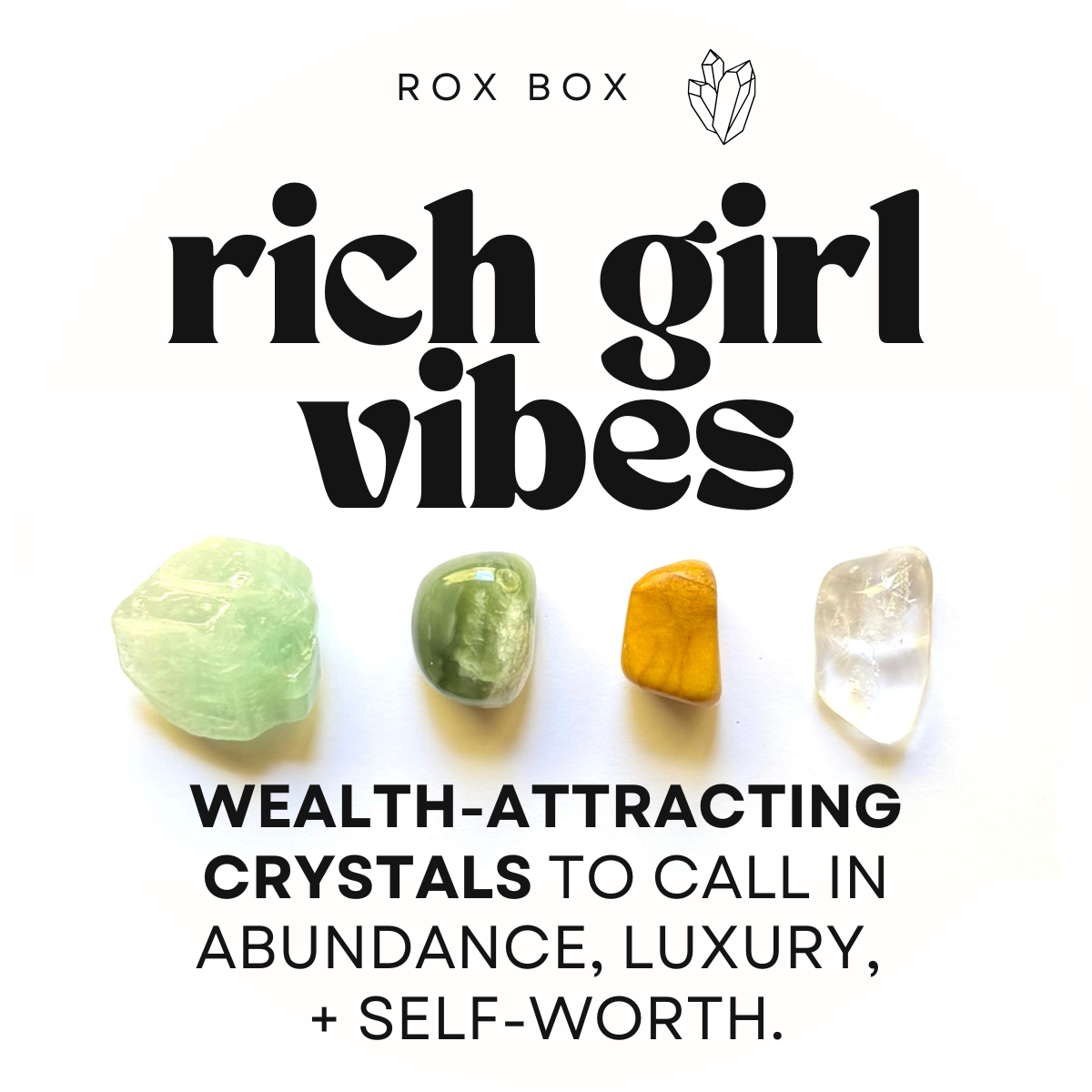 rich girl vibes - crystal gift for attracting wealth - cheeky gift funny gift