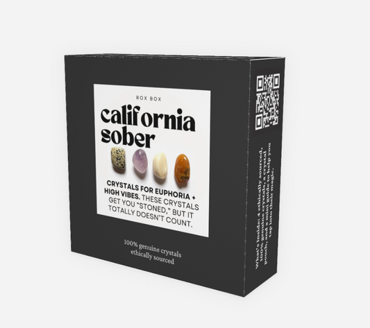 california sober - crystal gift for high vibes | cheeky funny sassy gift