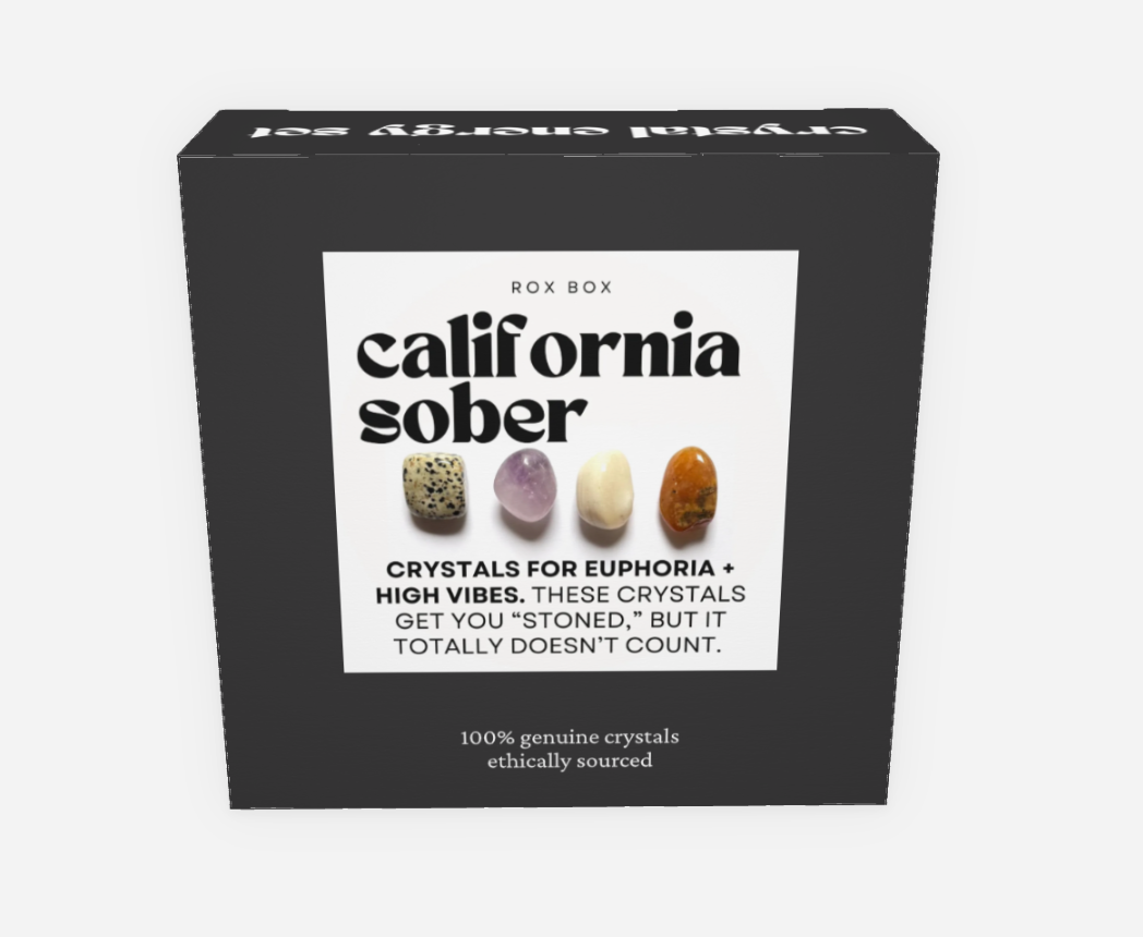california sober - crystal gift for high vibes | cheeky funny sassy gift