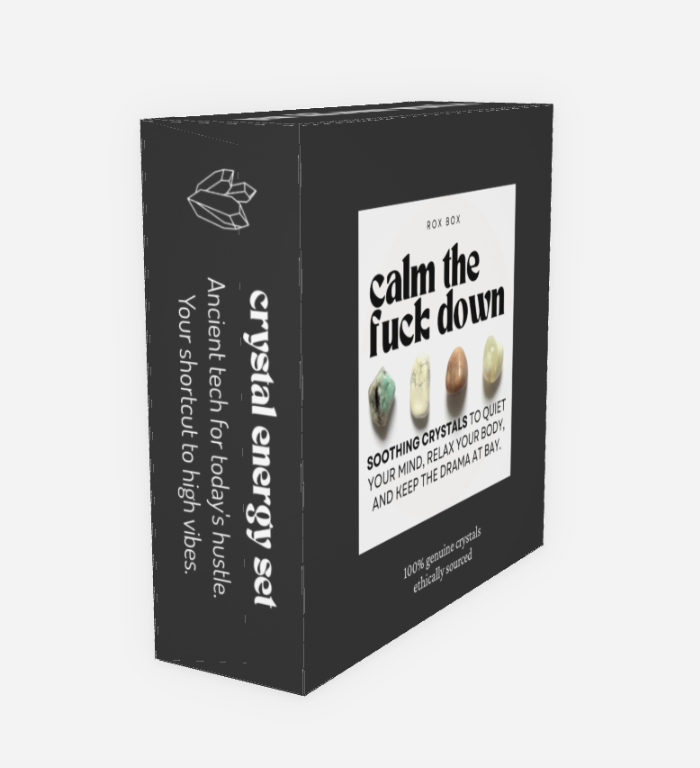 calm the F down - crystals for relaxation - cheeky gift funny gift