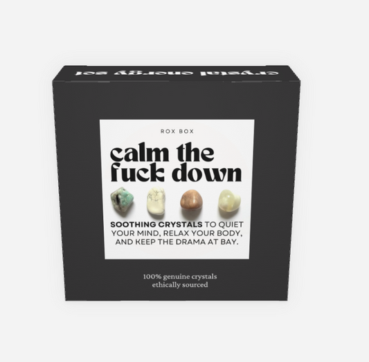 calm the F down - crystals for relaxation - cheeky gift funny gift
