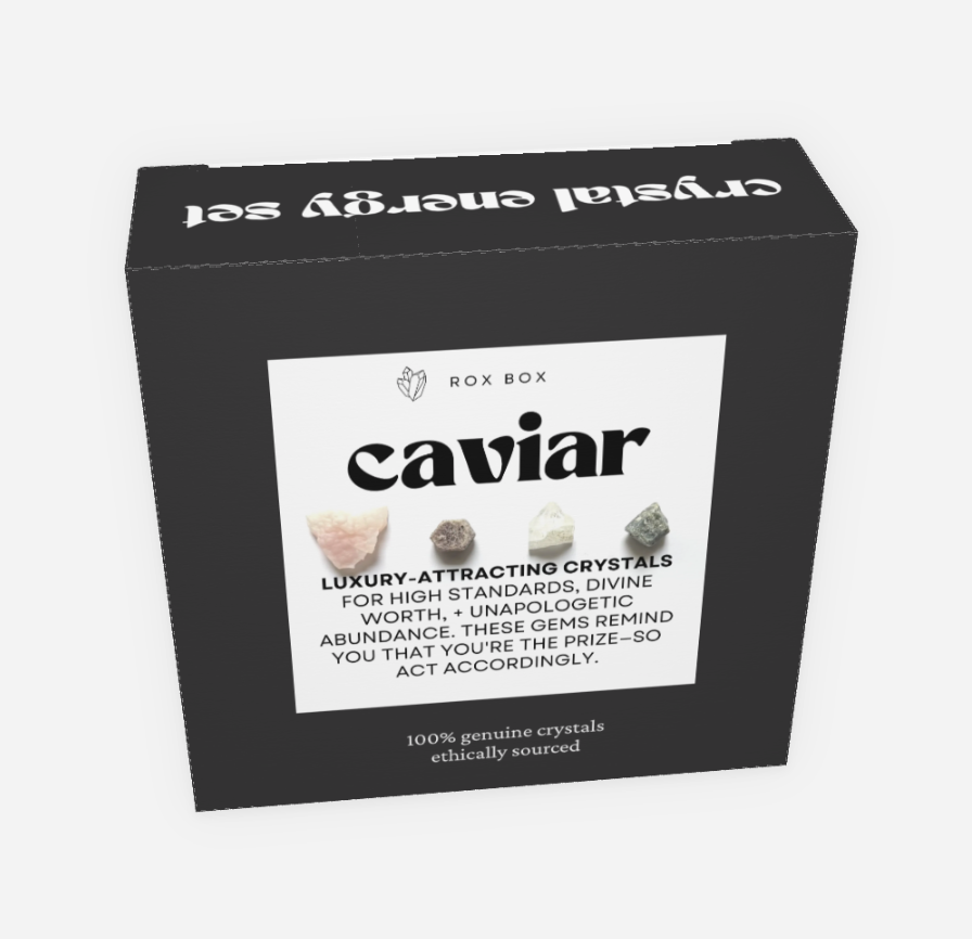 caviar crystals - crystals for abundance - cheeky gift funny gift