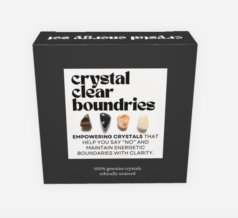 crystal clear boundaries - crystals for protection + empowerment | cheeky gift witchy