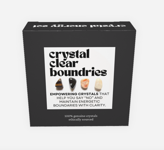 crystal clear boundaries - crystals for protection + empowerment | cheeky gift witchy