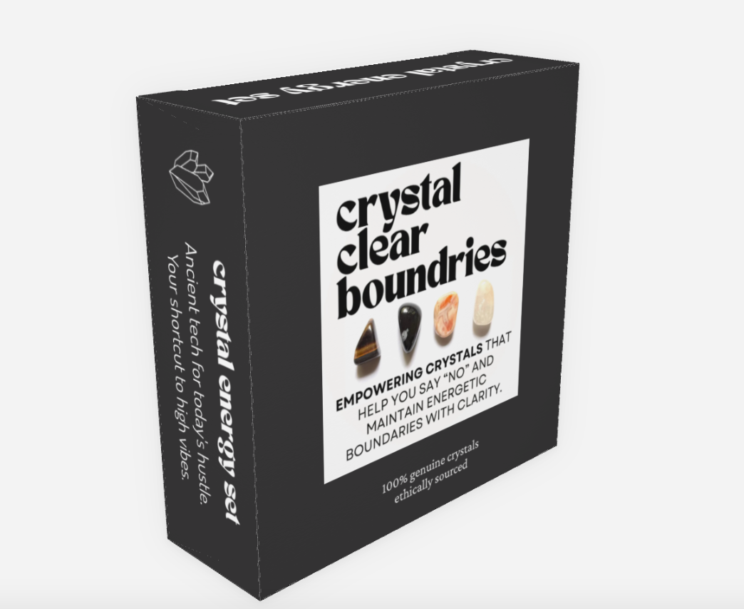 crystal clear boundaries - crystals for protection + empowerment | cheeky gift witchy