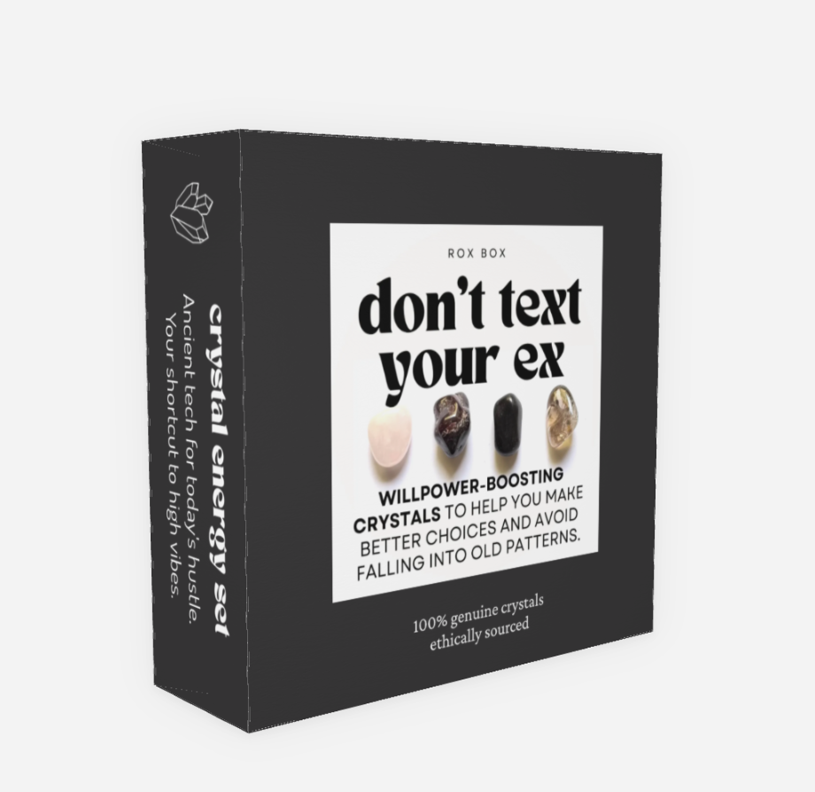 don't text your ex - crystals for healing + closure | break up gifts