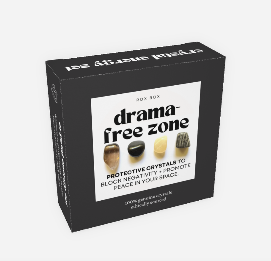 drama-free zone - crystal gift for protection | cheeky funny gift