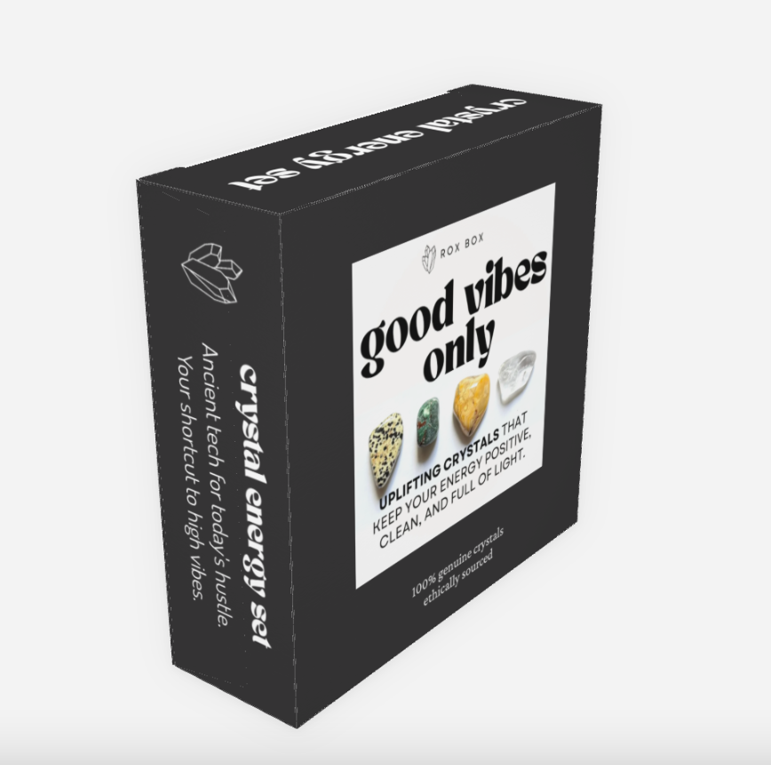 good vibes only - crystal gift for uplifting energy | cheeky metaphysical gift