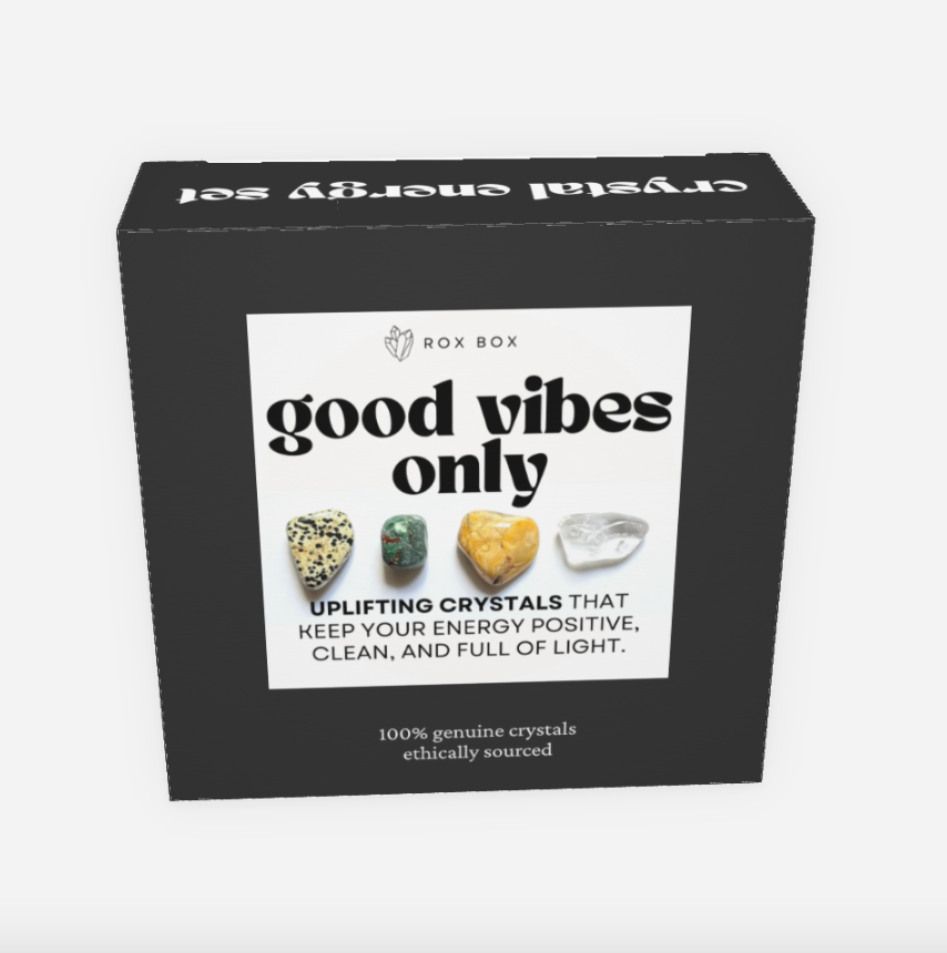 good vibes only - crystal gift for uplifting energy | cheeky metaphysical gift