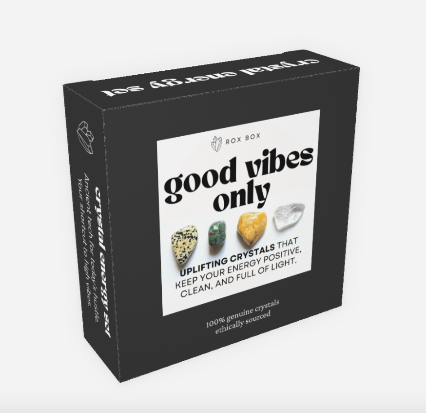 good vibes only - crystal gift for uplifting energy | cheeky metaphysical gift
