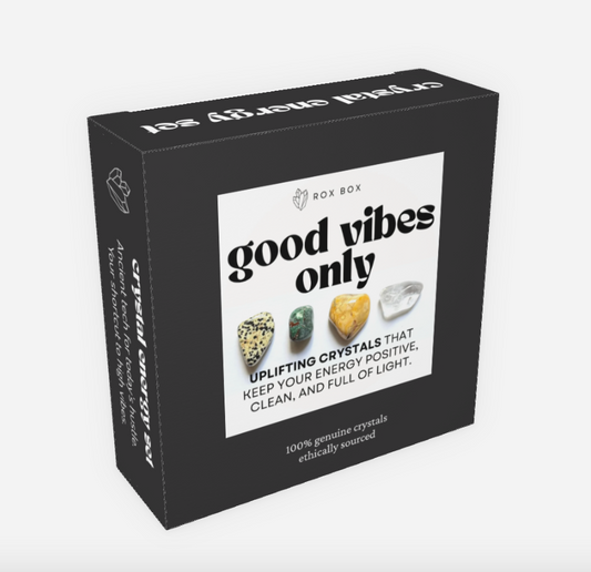 good vibes only - crystal gift for uplifting energy | cheeky metaphysical gift