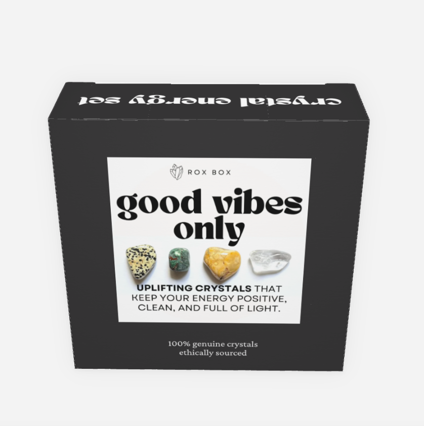 good vibes only - crystal gift for uplifting energy | cheeky metaphysical gift