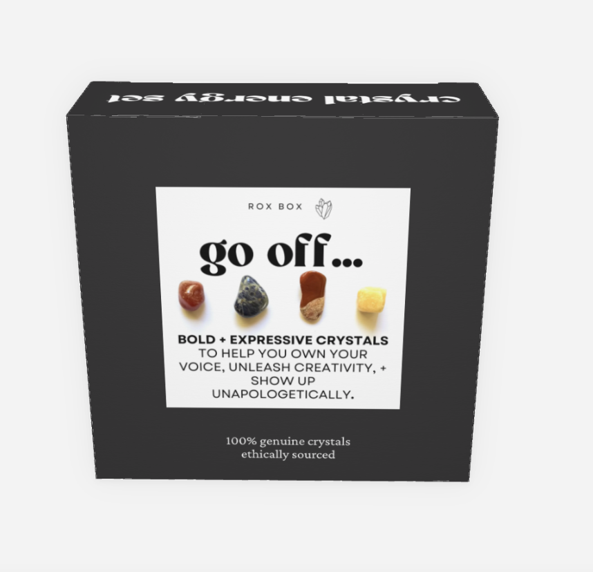 go off - crystals for creativity - cheeky gift funny gift