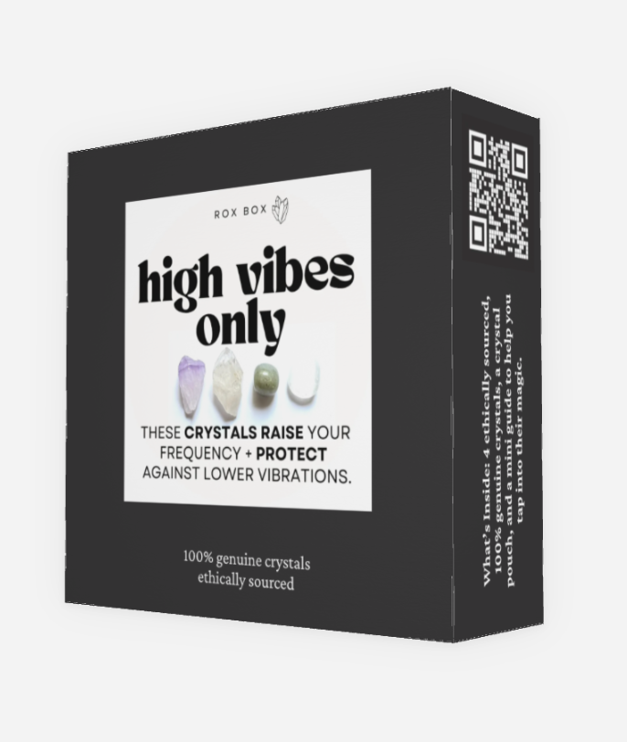 high vibes only - crystals for positivity + protection | cheeky metaphysical gift