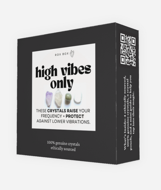 high vibes only - crystals for positivity + protection | cheeky metaphysical gift