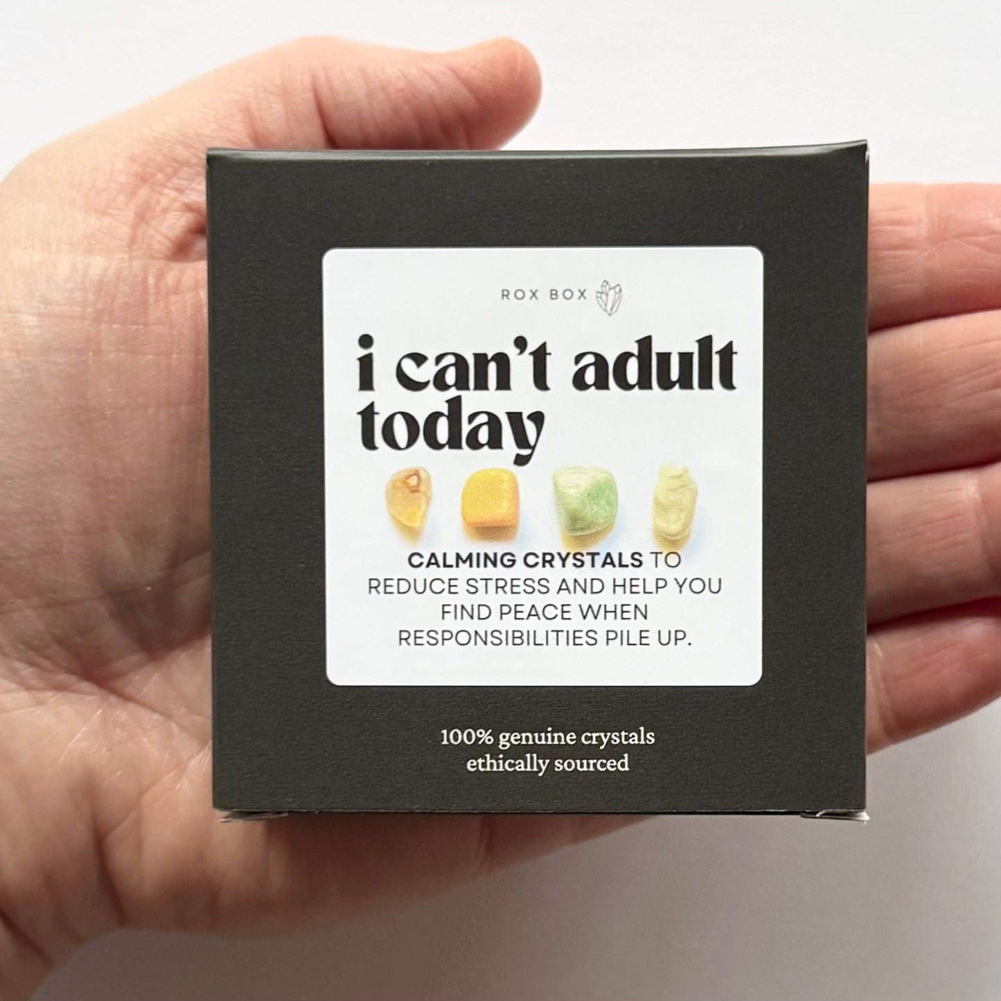 I can’t adult today - crystal set for calm stress reduction | sassy gift funny gift
