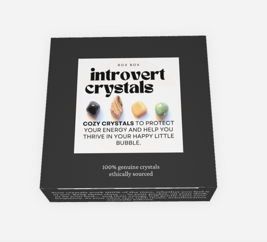 introvert crystals - crystals for peace + protection - cheeky gift funny gift