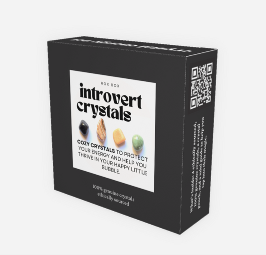 introvert crystals - crystals for peace + protection - cheeky gift funny gift