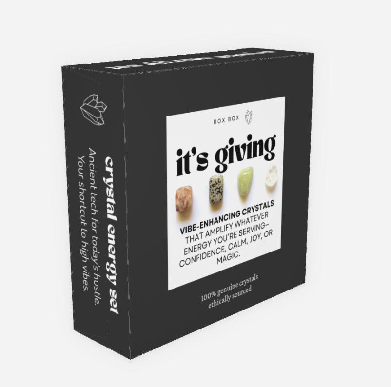it's giving - crystals for vibe enhancing - cheeky gift funny gift