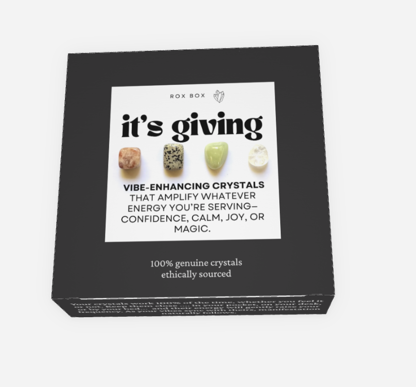 it's giving - crystals for vibe enhancing - cheeky gift funny gift