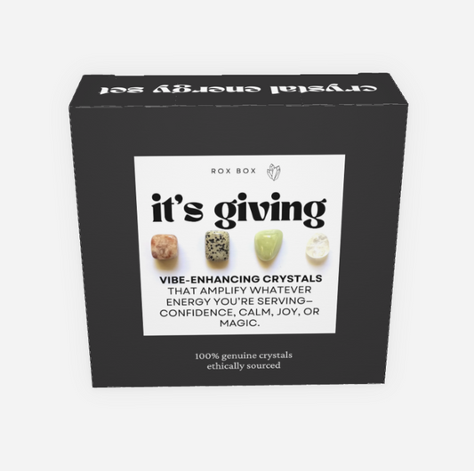 it's giving - crystals for vibe enhancing - cheeky gift funny gift