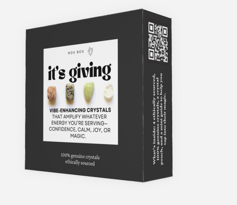 it's giving - crystals for vibe enhancing - cheeky gift funny gift
