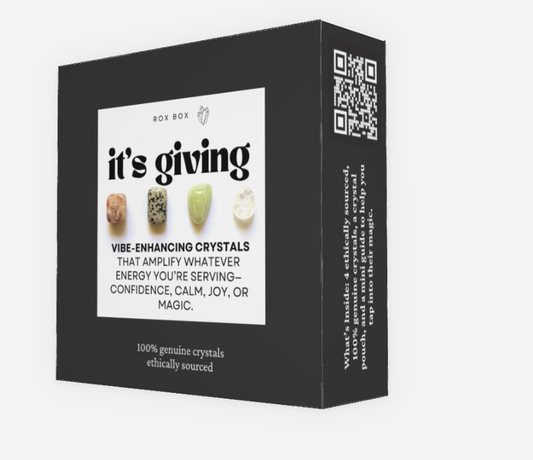 it's giving - crystals for vibe enhancing - cheeky gift funny gift