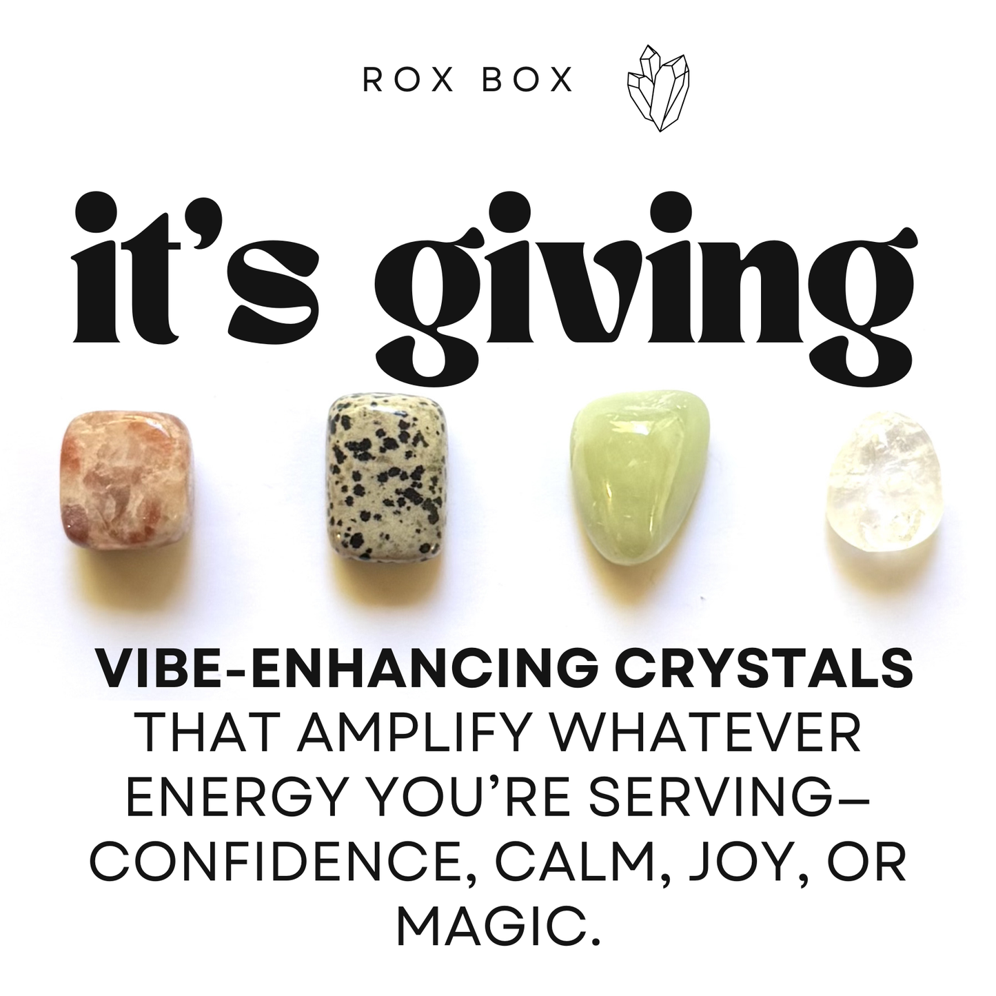 it's giving - crystals for vibe enhancing - cheeky gift funny gift