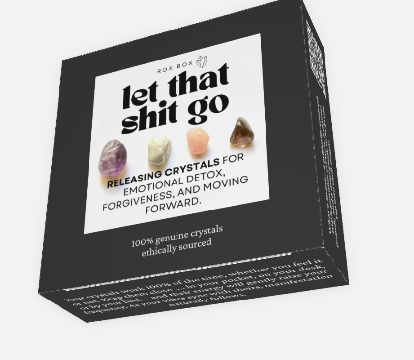 let that shit go - crystal gift for emotional release | cheeky gift funny sarcastic gift