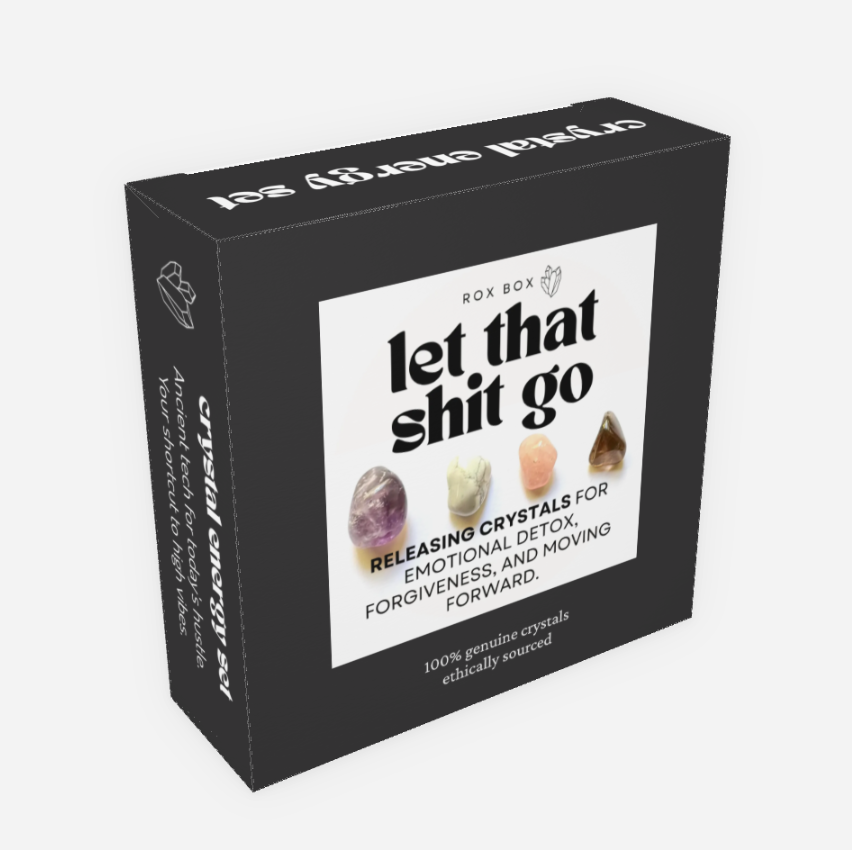 let that shit go - crystal gift for emotional release | cheeky gift funny sarcastic gift