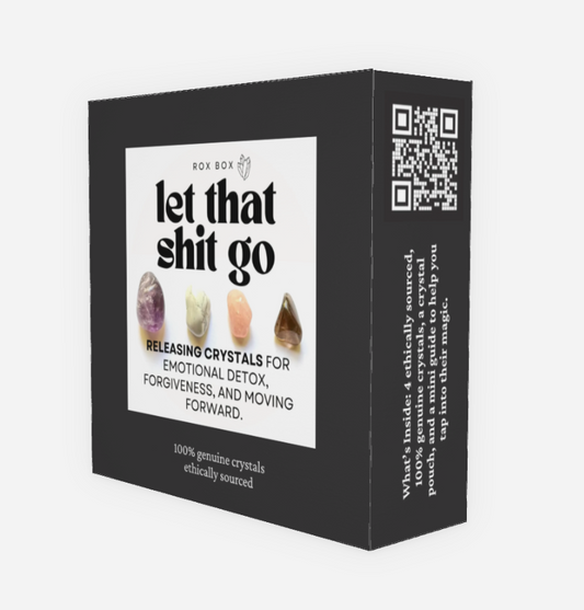 let that shit go - crystal gift for emotional release | cheeky gift funny sarcastic gift
