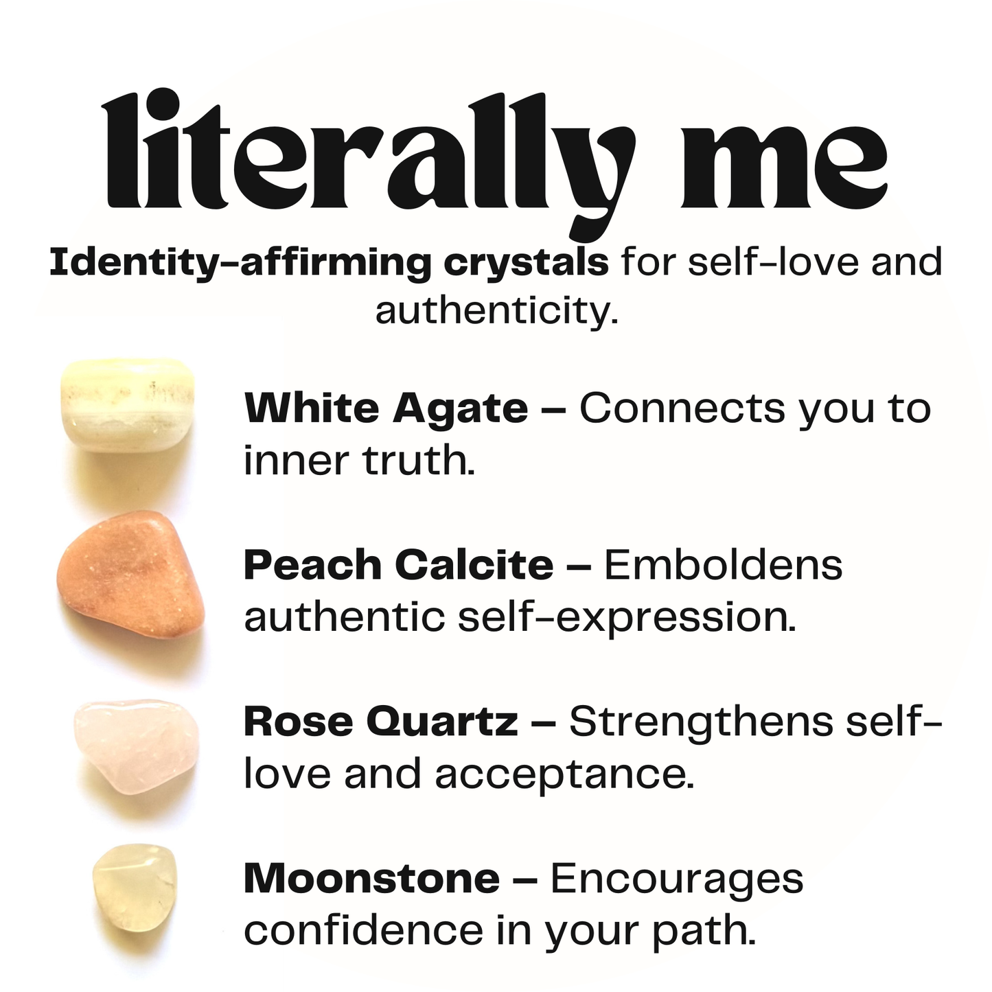 literally me - crystal gift for authenticity - cheeky gift funny gift