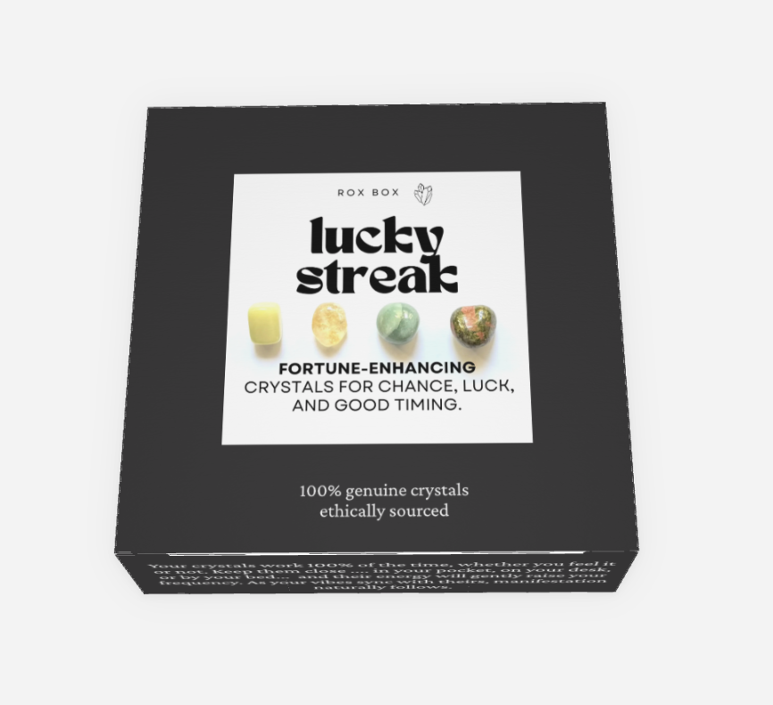 lucky streak - crystals for good luck - fun cheeky gift