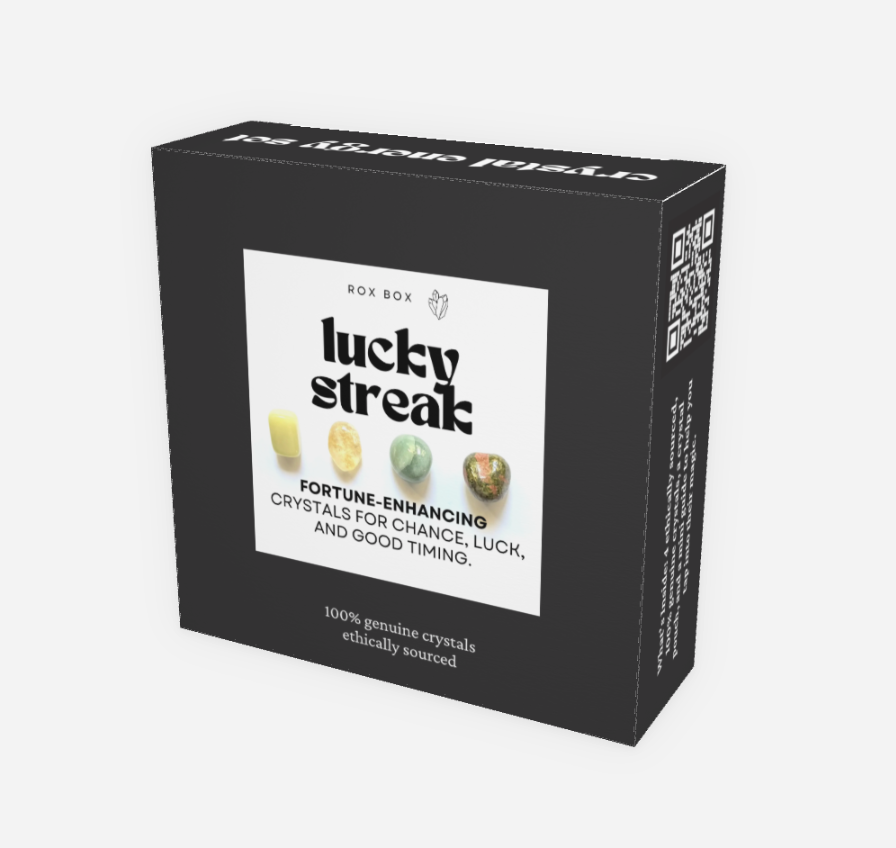 lucky streak - crystals for good luck - fun cheeky gift