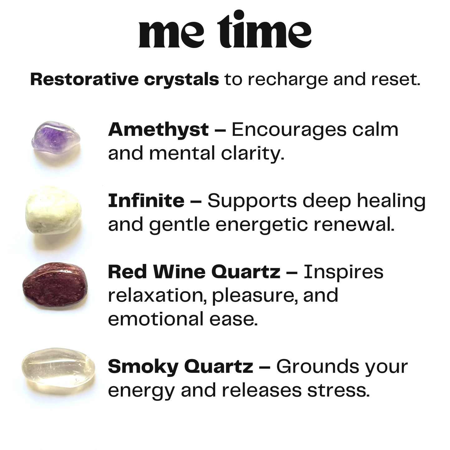 me time - crystals for recharging - cheeky gift funny gift