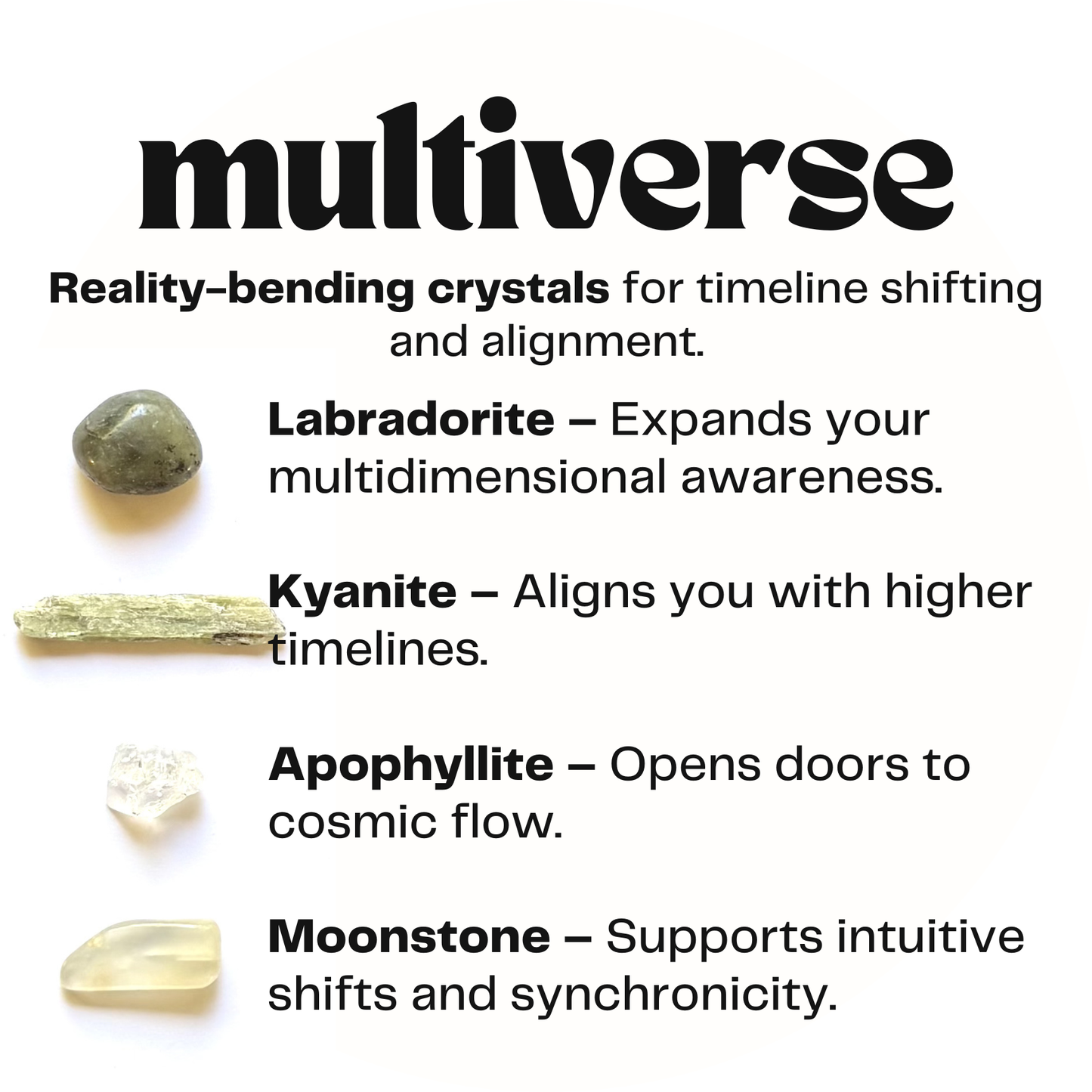 multiverse - crystals for expansion - cheeky gift funny gift