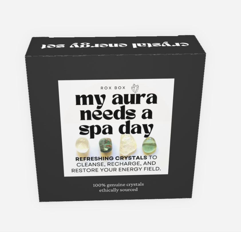 my aura needs a spa day - crystal gift for an energy refresh - cheeky gift funny gift