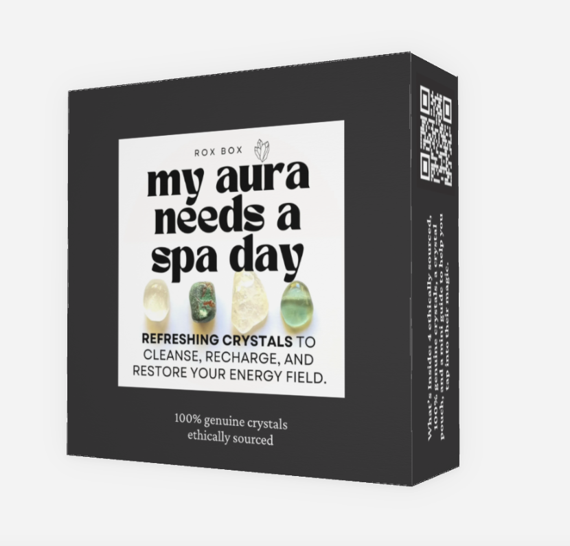 my aura needs a spa day - crystal gift for an energy refresh - cheeky gift funny gift