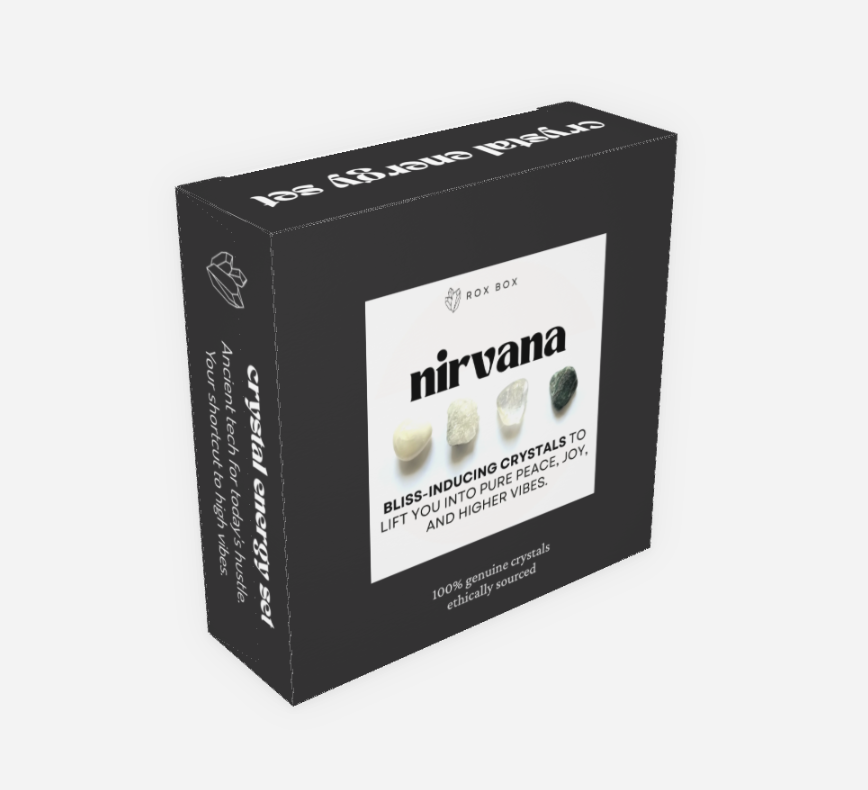 nirvana - crystals for bliss and joy - cheeky gift funny gift