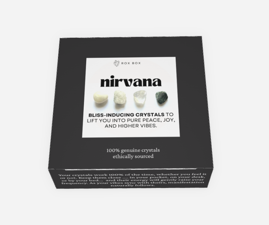 nirvana - crystals for bliss and joy - cheeky gift funny gift